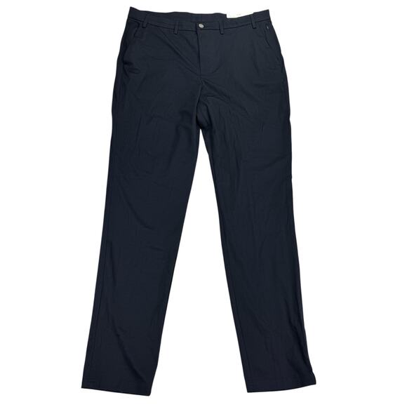 Calvin Klein Mens Judy X Slim Fit Stretch Solid Knit Suit Pants Navy Blue 36x34 - Picture 1 of 4